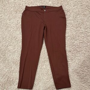 Simply Vera Elegant Brown Women's skinny stretch pants